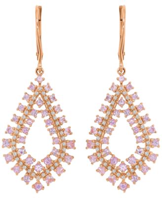 Pink Sapphire (2.48 ct. t.w.) & Diamond Earrings