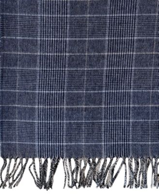 Men's Prince of Wales Plaid Scarf 