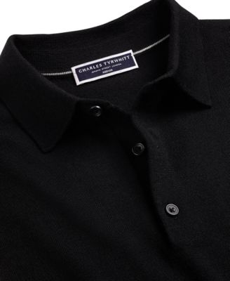 Men's Merino Wool Polo Sweater