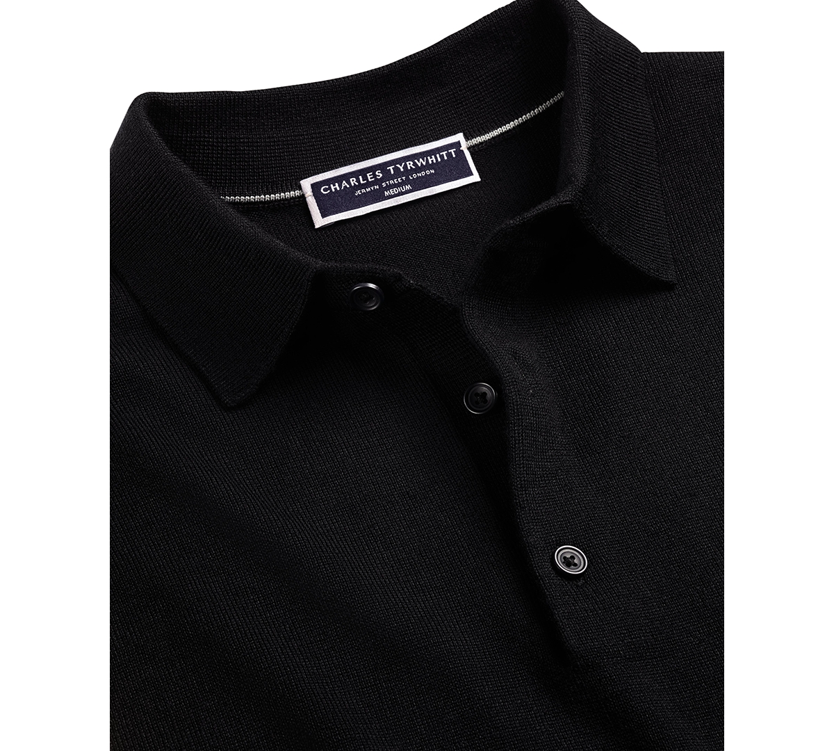 Charles Tyrwhitt Men's Merino Wool Polo Sweater