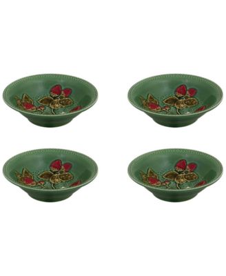 Strawberries Bowls, Set of 4