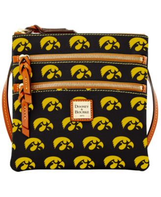 Dooney & Bourke - Iowa Hawkeyes Triple-Zip Crossbody Bag
