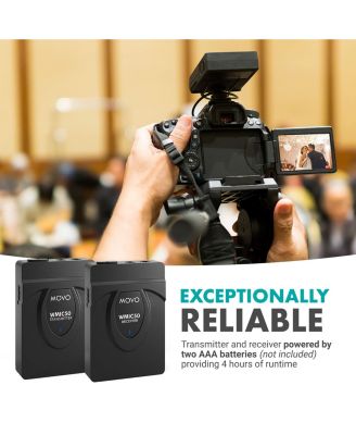 WMIC50 2.4GHz Wireless Lavalier Microphone System for Cameras