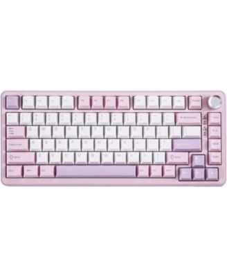 B75 PRO Wireless Mechanical Keyboard,75% Gaming Keyboard Gasket Hot Swap Custom Keyboard with Knob,Pre-lubed Switches RGB,Bluetooth/Type-C/2.4G