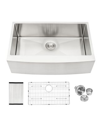 30x21x10-Inch Stainless Steel Farmhouse Apron Front Single Bowl Kitchen Sink