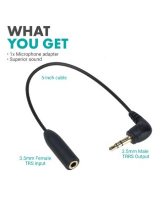 MC4 TRRS to TRS Adapter - 3.5mm Microphone Adapter Cable