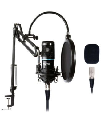 PodPak Podcast Equipment Bundle with Microphone, Boom Arm, and Pop Filter