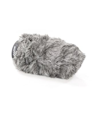 WS-G140 Furry Rigid Windscreen for Microphones 18-23mm in Diameter and up to 6.3" (16cm) Long - Dark Gray