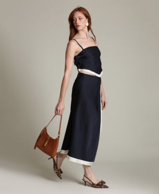 Women's Square Neck Scarf Top