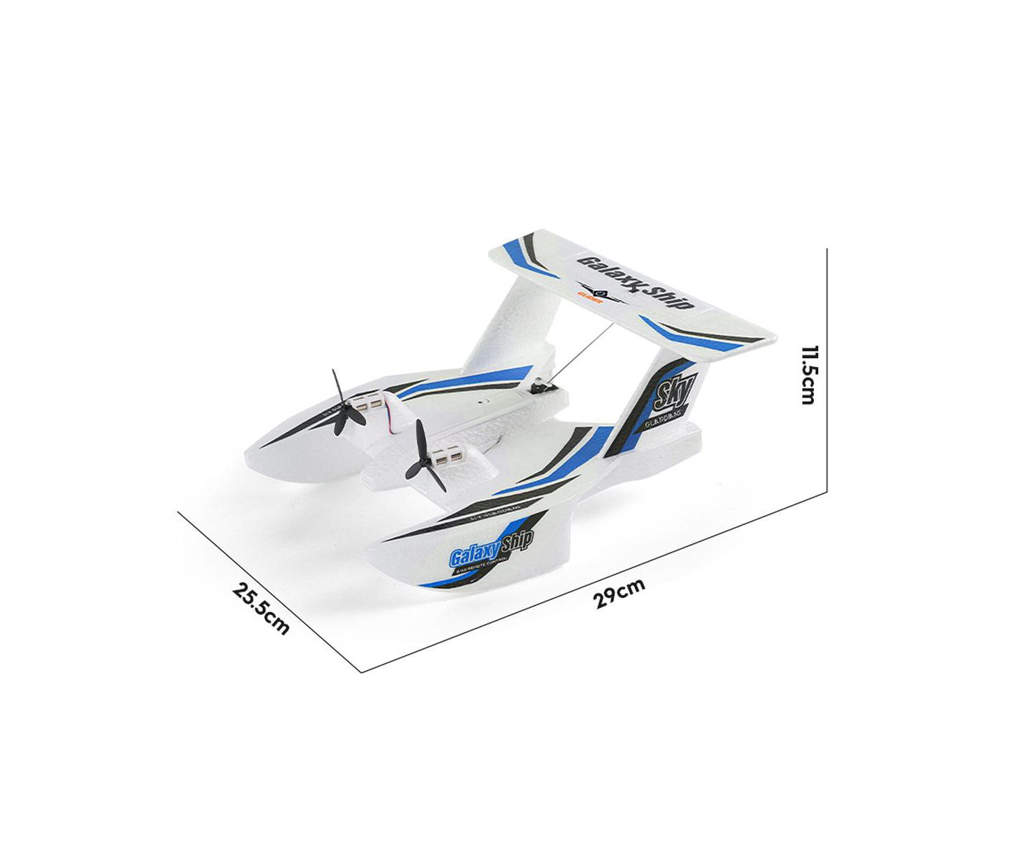 Детская игрушка Bruce & Shark 3-in-1 2.4G Remote Control Plane, цвет: Синий — фото 9