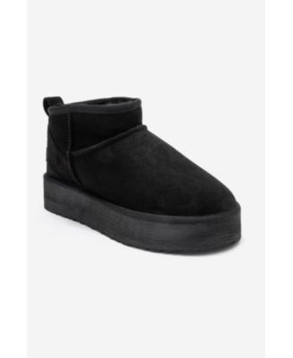 Women Havana Leather Platform Ankle Boot