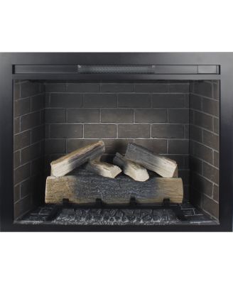 33 inch Infrared Electric Fireplace Insert, Touch Panel Home Decor Heater,Smokeless Firebox .With fixed Trim Kit .With Crackling Sound