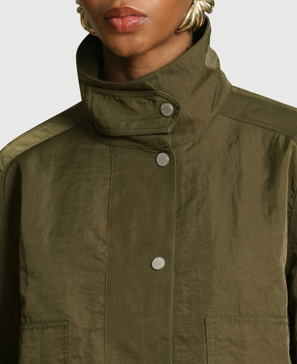 Avec Les Filles Women's Mock Neck Track Jacket