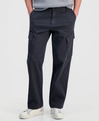 Men's Cotton-Blend Angled Cargo Pants