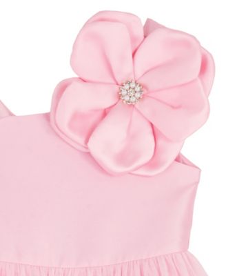 Girls' 2T-6X Mikado Sleeveless Mesh Skirt Dress