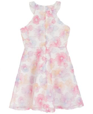 Girls' 7-16 Beaded Soutache Halter Dress