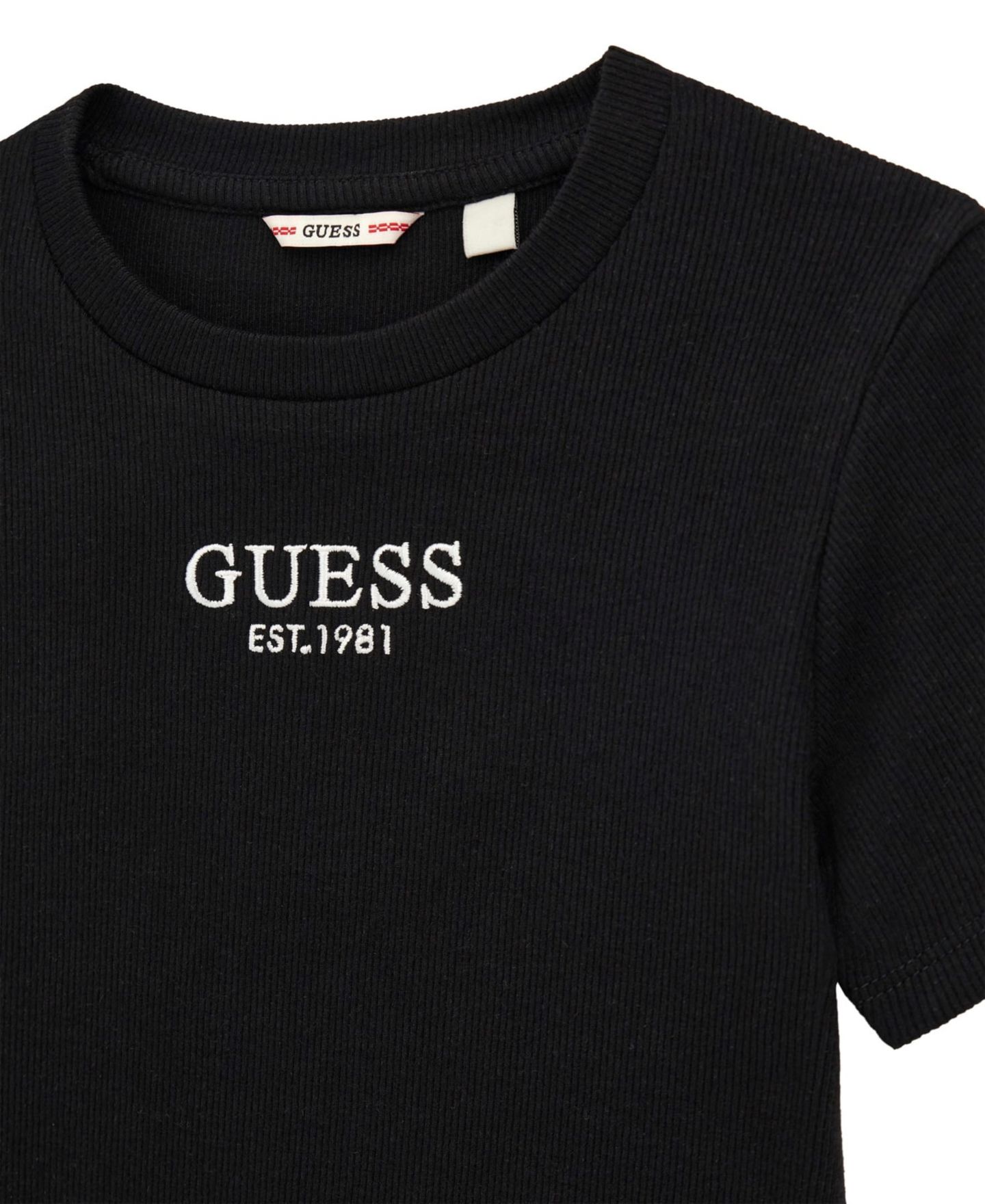 Платье GUESS ' 7-16 Short-Sleeve Rib Dress для девочек, цвет: Чёрный — фото 3