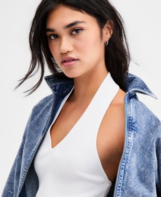 Women's Ribbed Halter Top