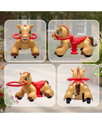 12V Ride On Horse Toy, Battery Powe Ride on Toy with Sound,