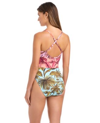 Women's V-Neck One-Piece Swimsuit