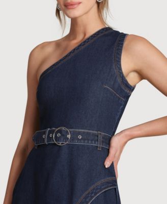 Women's One Shoulder Midi Dress