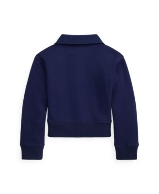 Girls' 2T-6X Double-Knit Collared Sweater