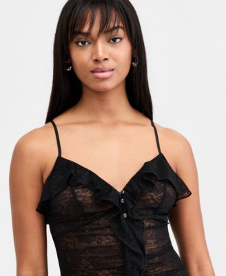 Women's Ruffled Lace Dress