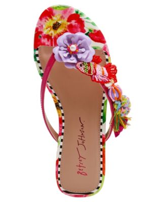 Women's Doloris Floral Thong Flat Sandals