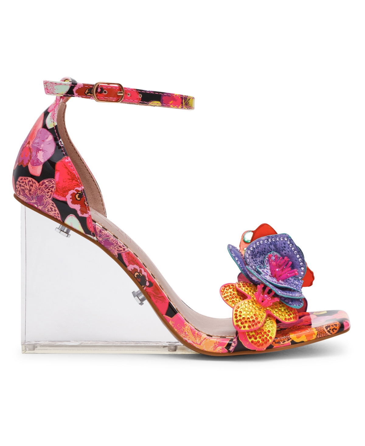 Betsey Johnson Women's Santino Floral Wedge Heel Sandals