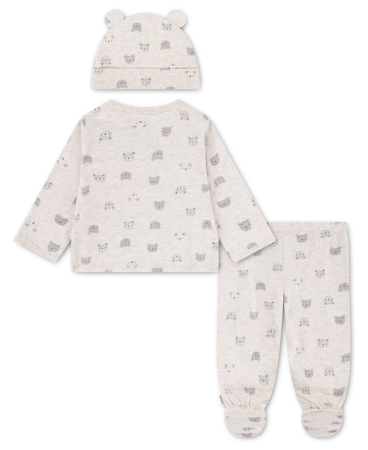 Huggies Baby Boys' Printed Top, Footed Pants and Hat, 3-Piece Set