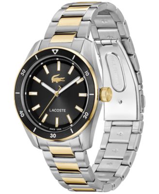 Men's Boston Two Tone Stainless Steel Bracelet Watch, 39mm