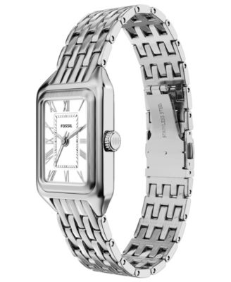 Women's Raquel Three-Hand Stainless Steel Watch, 18mm