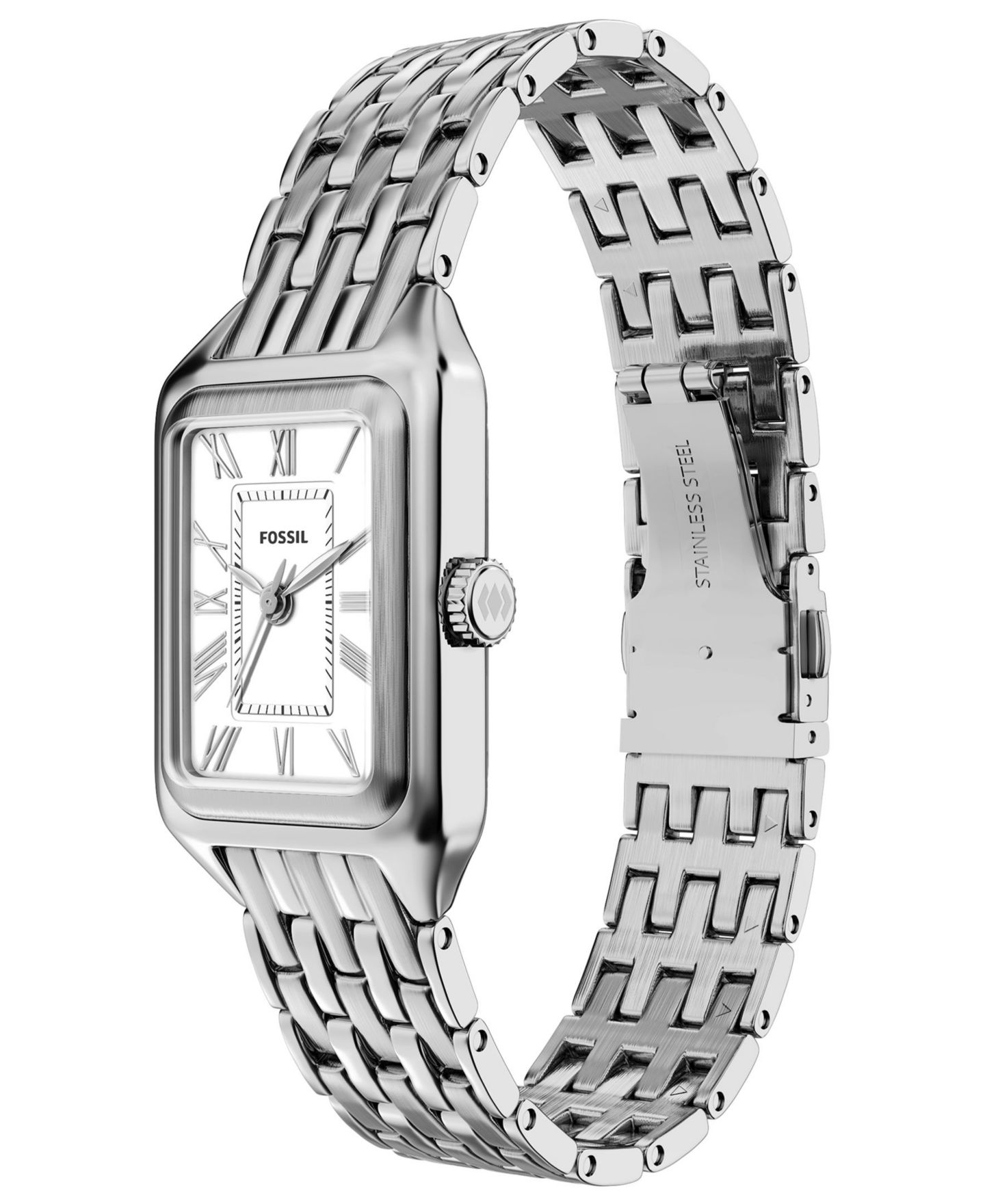 Женские часы Fossil Raquel Three-Hand Stainless Steel Watch, 18mm — фото 5