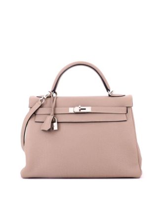 Kelly 32 Handbag Grey Togo with Palladium Hardware