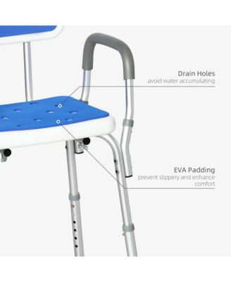 EVA Padded Bath Seat with Adjustable Height, 299 lbs. Capacity