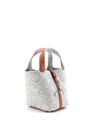 PM Picotin Lock Bag Felt with Leather