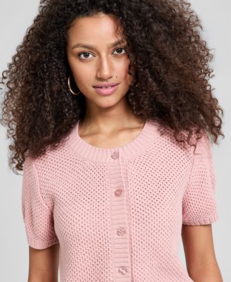 And Now This Women's Crewneck Button-Front Cardigan