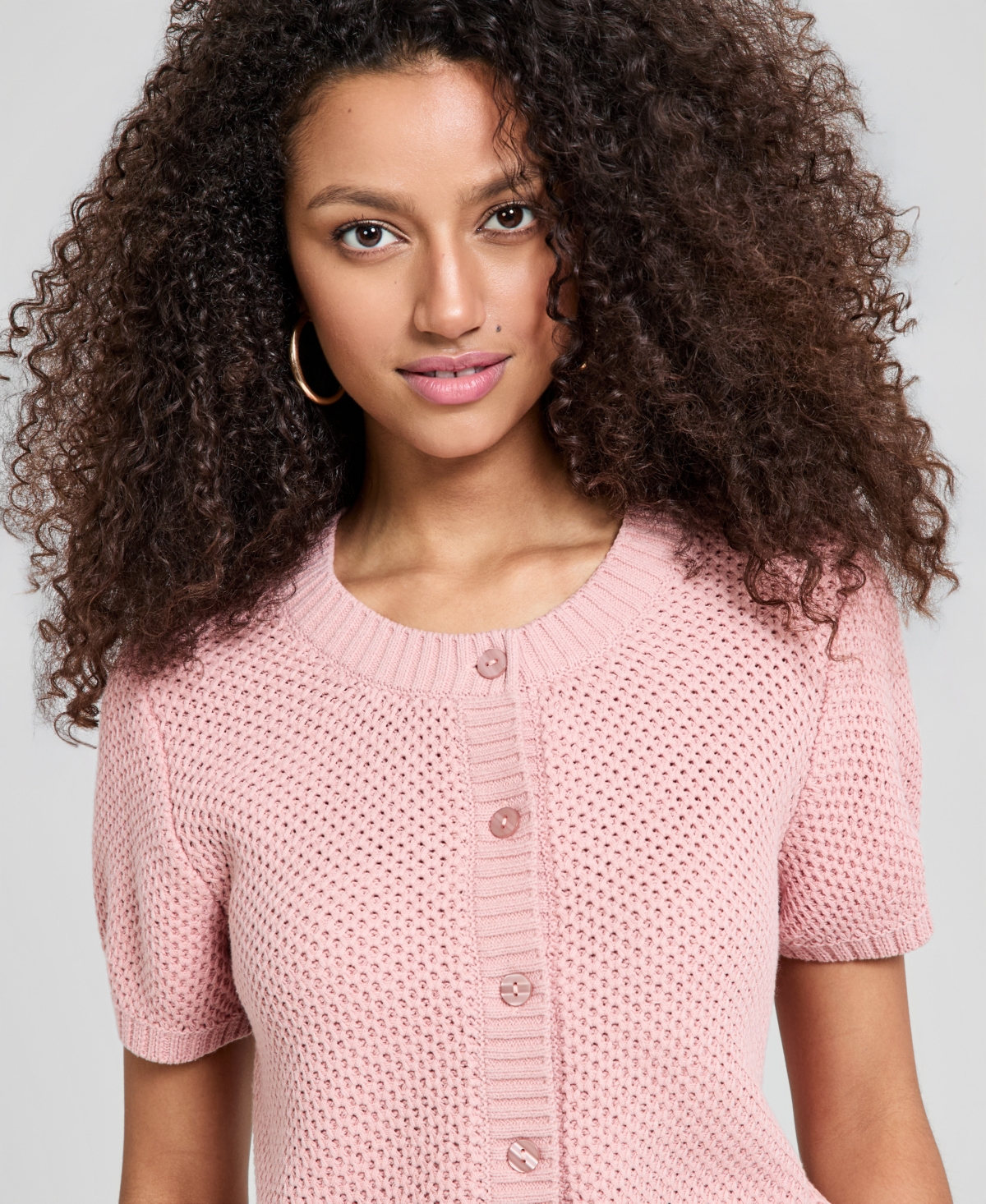 And Now This Women's Crewneck Button-Front Cardigan, Macy's Exclusive