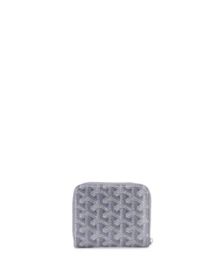 Compact Zip Wallet Coated Canvas