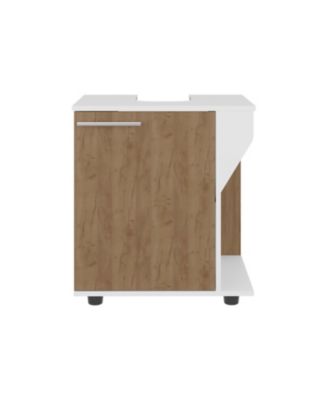 Compact Under Sink Storage Cabinet with Side Compartment