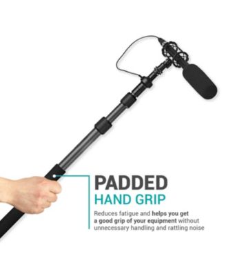 CMP-25 8.2' Telescoping Carbon Fiber Microphone Boom Pole with Integrated XLR Cable for Video Production and Electronic News Gathering