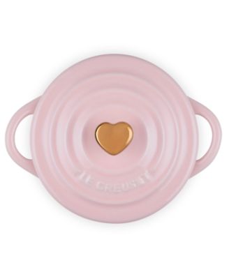 Figural Heart Collection Stoneware 8 oz. Mini Round Cocotte