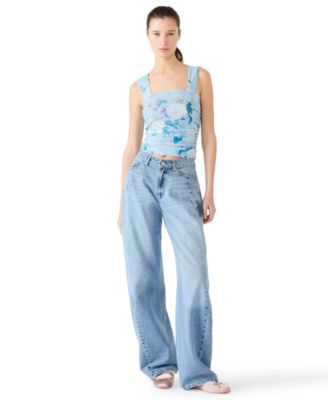 Women's Rorry Floral Knit Square Neck Top