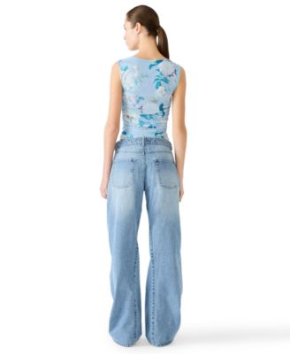 Women's Rorry Floral Knit Square Neck Top