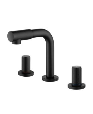 Double Handle 3 Hole 8-Inch Center Wide-Spread Bathroom Sink Faucet