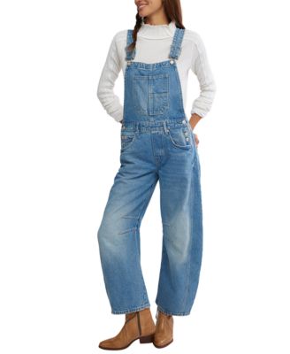 Women's Good Luck Square Neck Overalls Pants