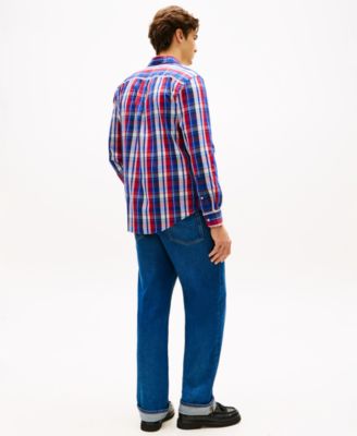 Men's Regular Flex Poplin Multi-Check Shirt