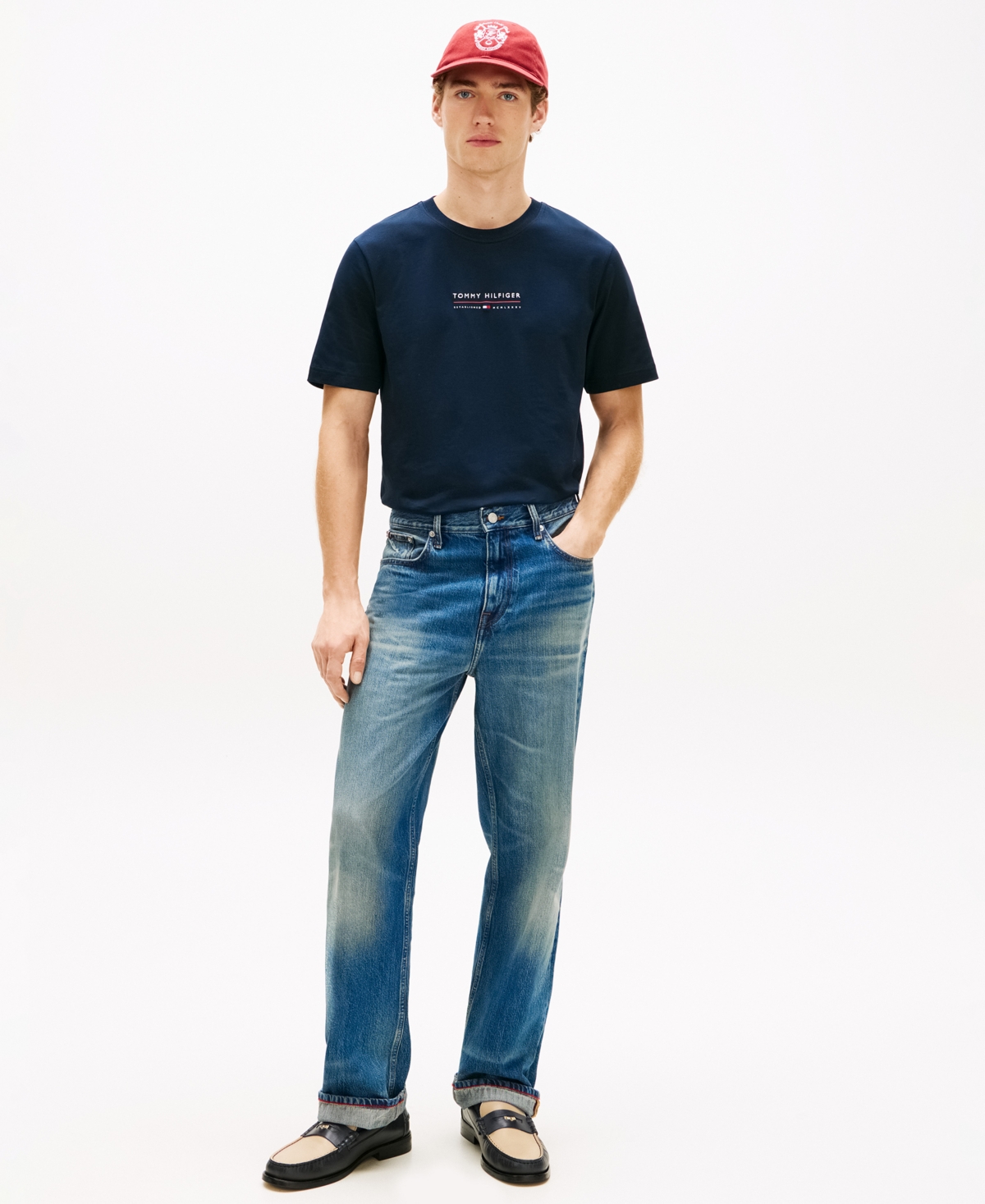 Tommy Hilfiger Men's Crewneck Brand Lockup Graphic T-Shirt