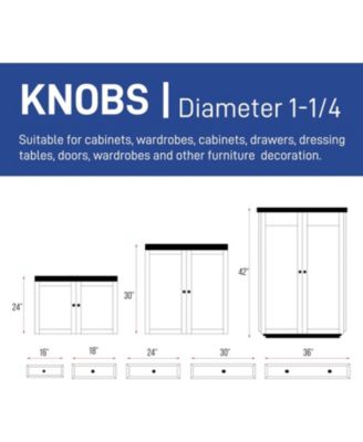 50pcs 1-1/4″ Kitchen Cabinet Knobs, Oil Rubbed Bronze Zinc Alloy Handles, Modern Design, Rust-Proof with 100 Screws Included.