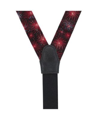 Men's Illumination Explosion Silk Button End Suspenders